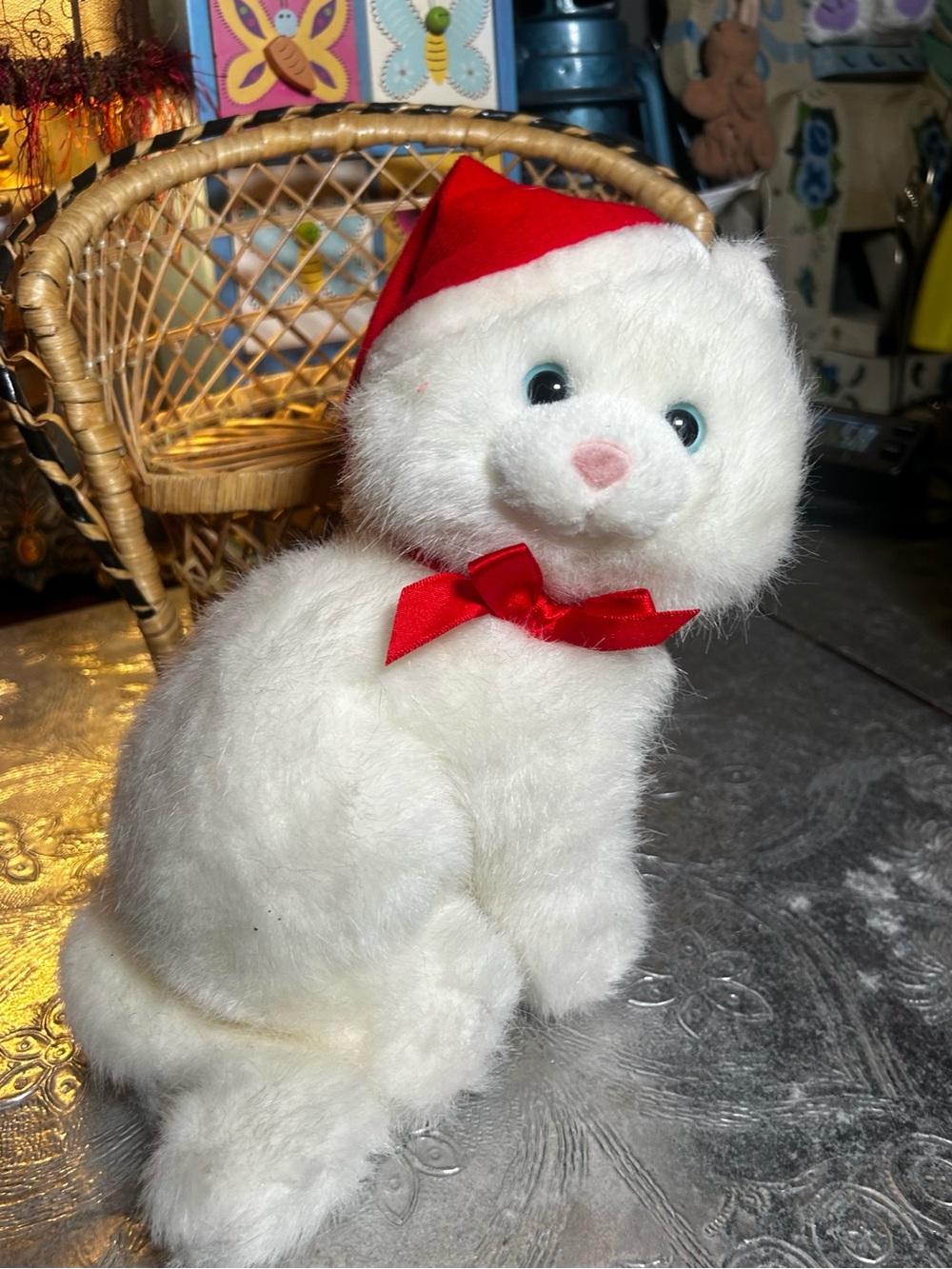Vintage 90’s Russ "Flurry" the Christmas Kitten